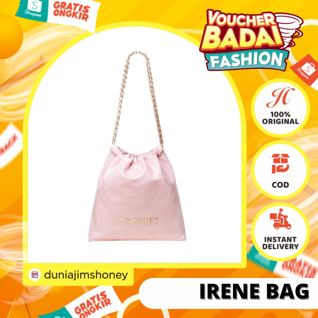 Jims Honey Irene Bag Tote Bag Tas Kuliah Kerja Kantor Import JH Berkualitas Fashionable Murah Kapasitas Besar Korean Style