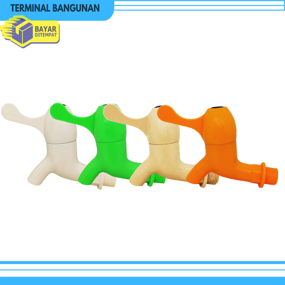 CAMEL Kran PVC Tembok Jumbo 1/2 Inch Keran Engkol Warna EF