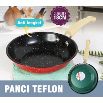 Teflon Serbaguna Ukuran 16cm 18cm 20cm 22cm Wajan Penggorengan Frypan Teflon Anti lengket Wajan Stainless Steel Anti Lengket Tahan Gores Tebal Berkualitas