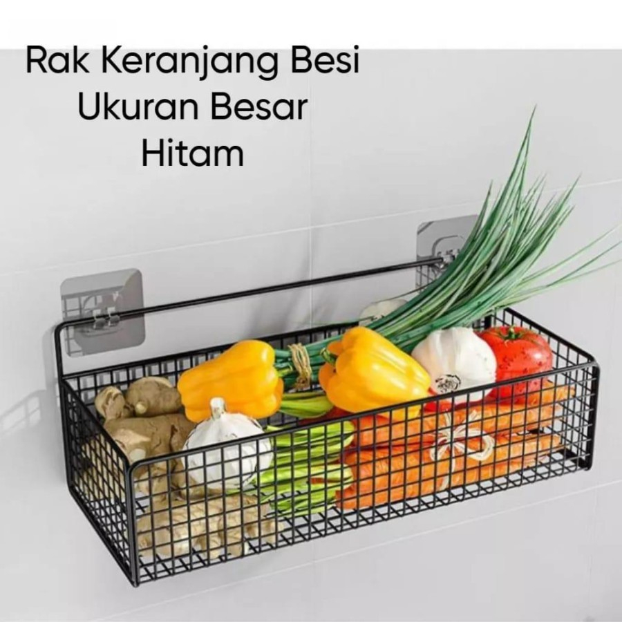 EM Rak Gantung Aluminium Organizer Rack Bathroom 1 Layer Ukuran