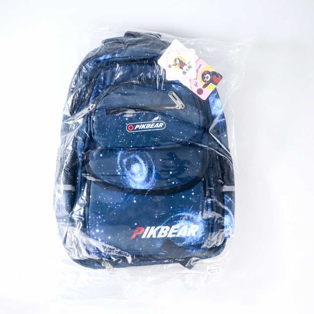 PIKBEAR Tas Ransel Sekolah Anak Side Open Size S