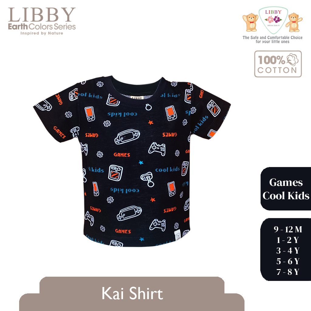 LIBBY Earth Colour Kai Shirt 1PCS /Pack (Tersedia varian warna dan ukuran)