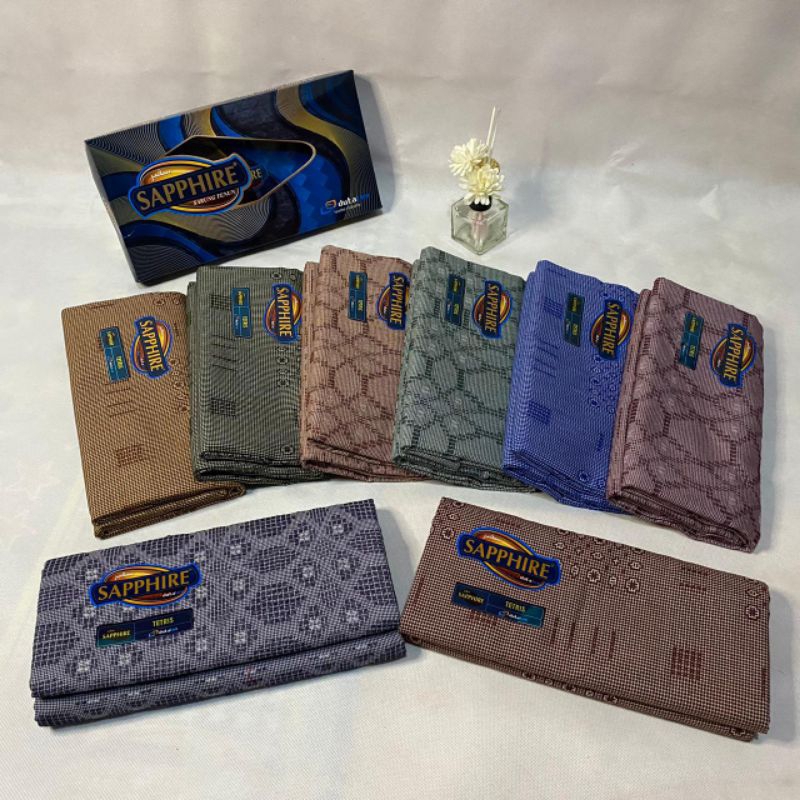 sarung sapphire motif tetris