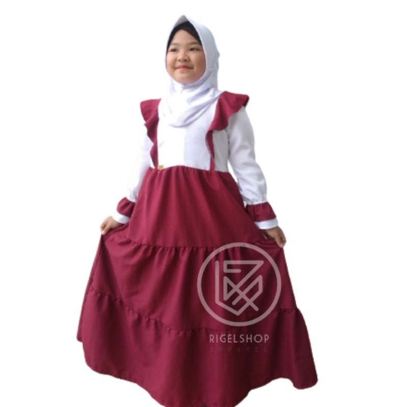 Gamis Anak Kombinasi Umur 1 - 10 Tahun Gamis Anak Perempuan Gamis Muslim Anak