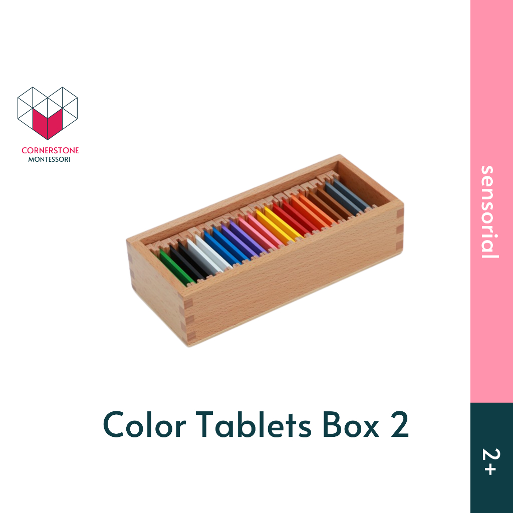 Cornerstone Montessori Color Tablets Box 2 - Montessori Sensorial