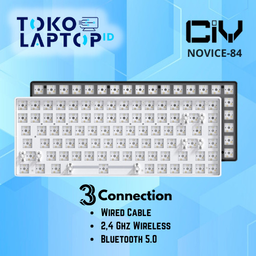 CIY Novice84 / Novice 84 Triple Connection Wireless Keyboard Barebone