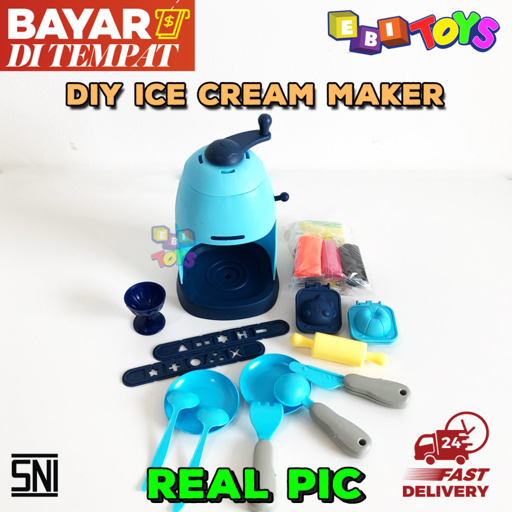 Mainan Fun Doh Mesin Es Krim Mesin Sundae Mesin Cetak Es Krim Mesin Lilin Play Doh Fun Doh Mainan Ed