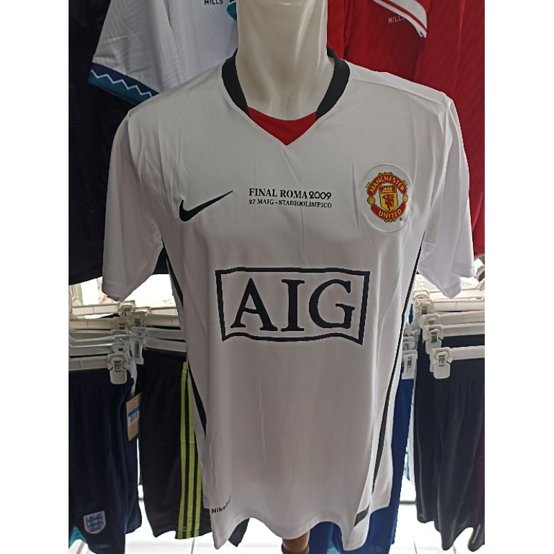 Jersey Bola Retro Manchester United UCL Final Roma 2009
