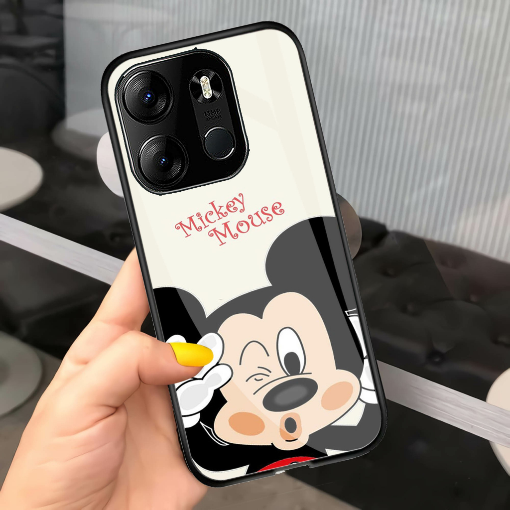 (GC 129) Softcase Kaca Tecno Spark GO 2023 - Kesing hp Tecno Spark GO 2023 - Case Cantik Tecno Spark