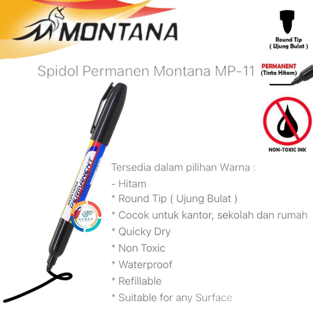 

Montana Spidol Permanen MP-11 (Harga Satuan)