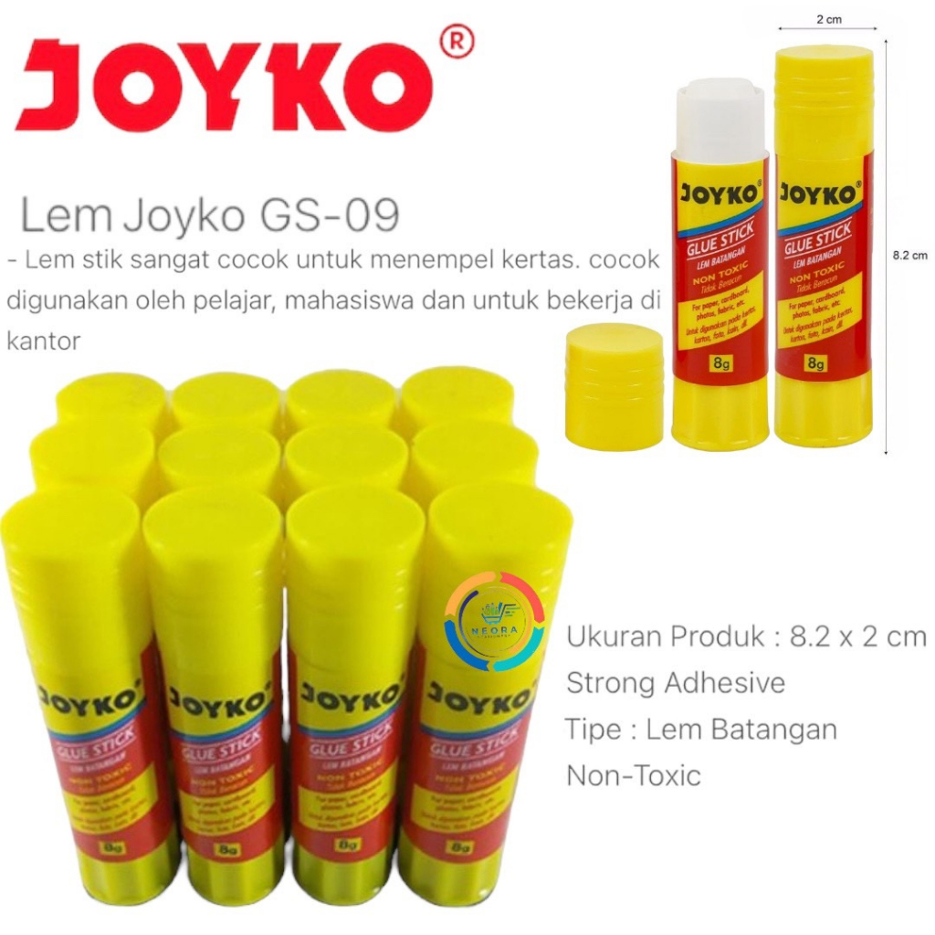 

JOYKO Lem Kertas 8gr GS 09 / Stik Batangan