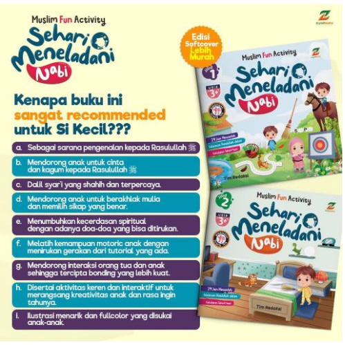 (BUKU ANAK) SEHARI MENELADANI NABI by ZIYADBOOKS JILID 1 &amp; 2 / BUKU CERITA ANAK ISLAM