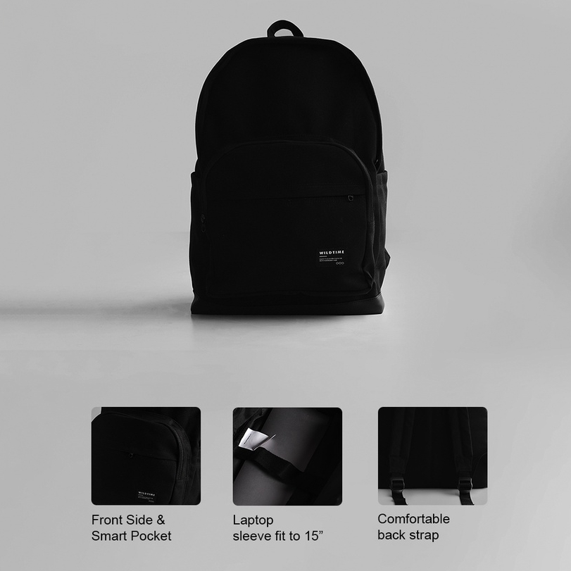 Wildtime&amp;Co - Ransel Bag Pack Sagha Black