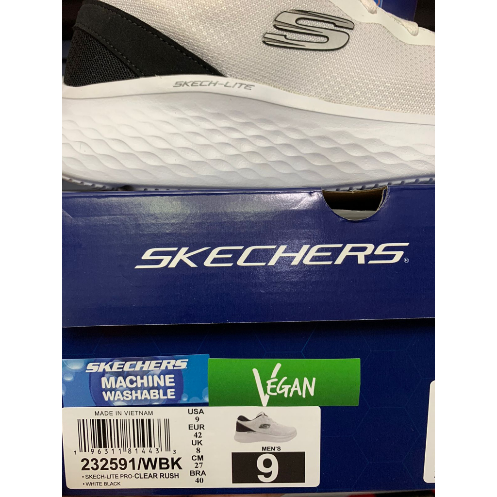 Skechers Lite Pro - Clear Rush White Black 232591/WBK Men's Shoes Original