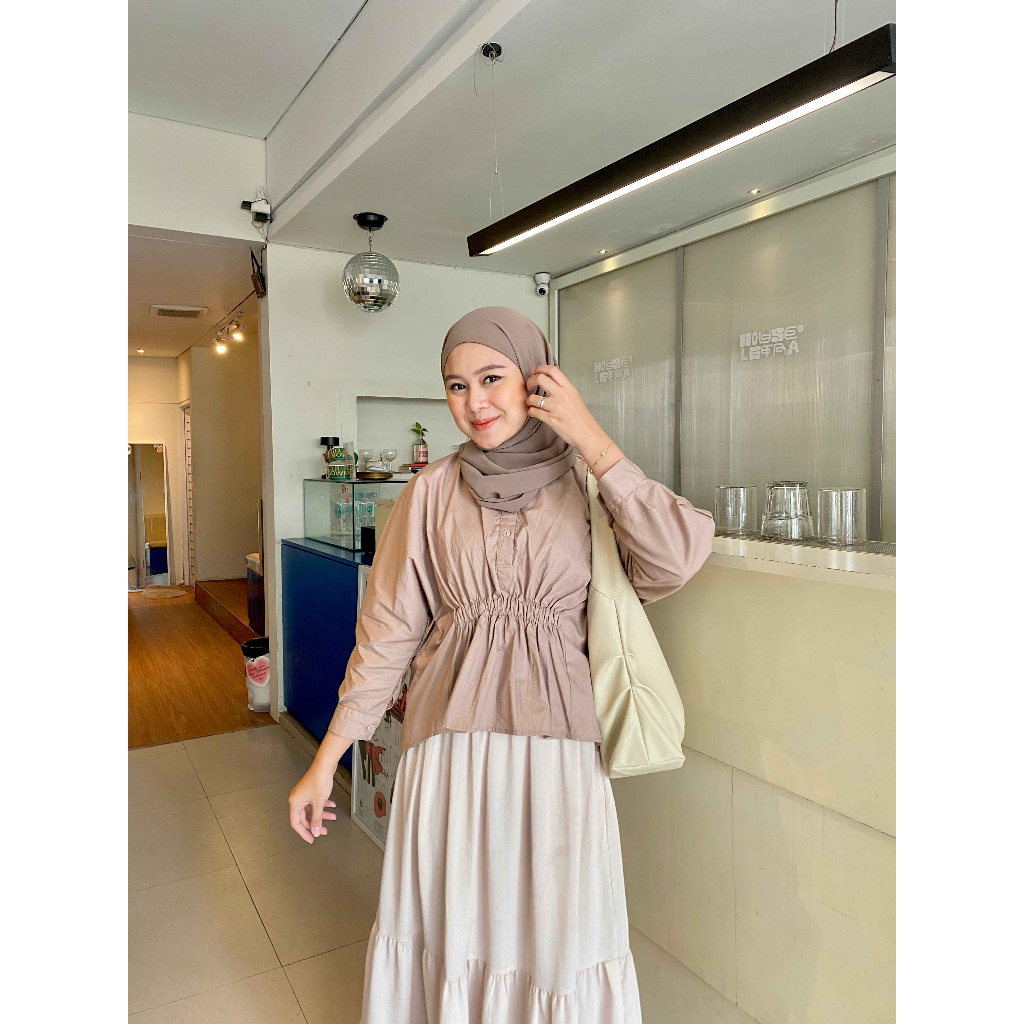 Mika Shirt | Batwing Blouse | Kemeja Katun Wanita