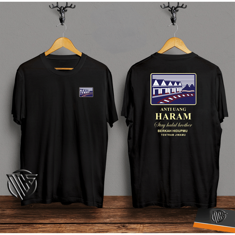 PROMO kaos HARAM dewasa pria/wanita size M L XL XXL baju dewasa baju simple gambar/ sablon digital/K
