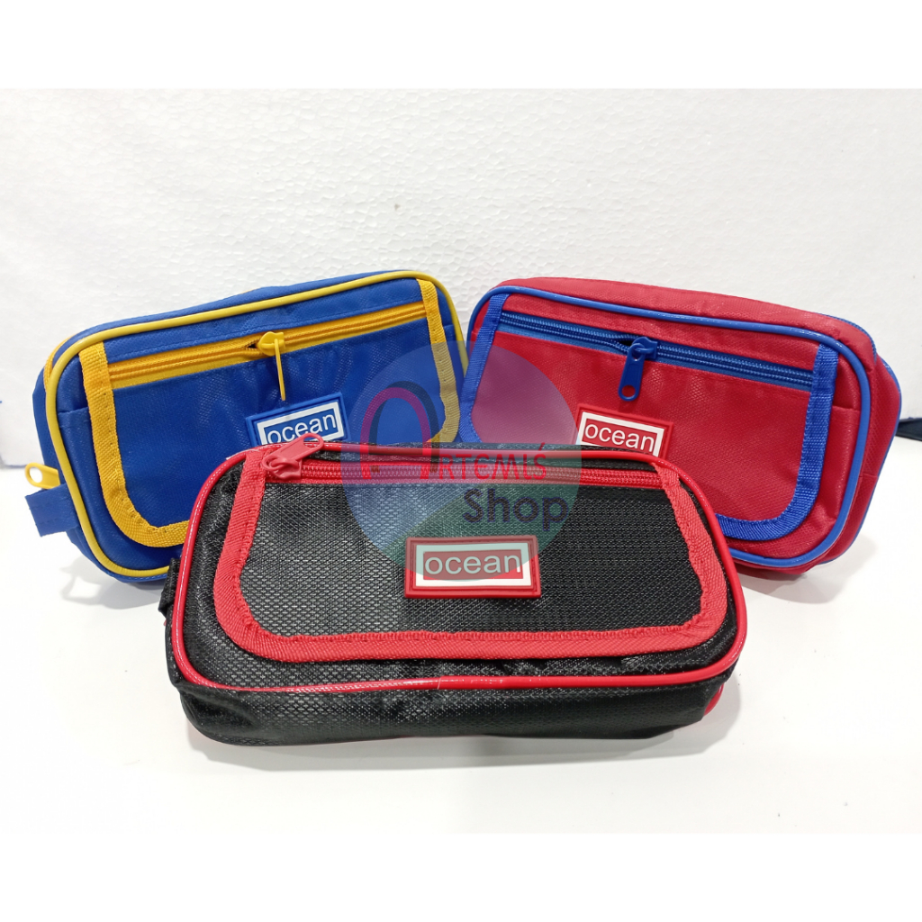 

Tepak Pensil Kain Model Unisex Ocean 8004 2 Sleting