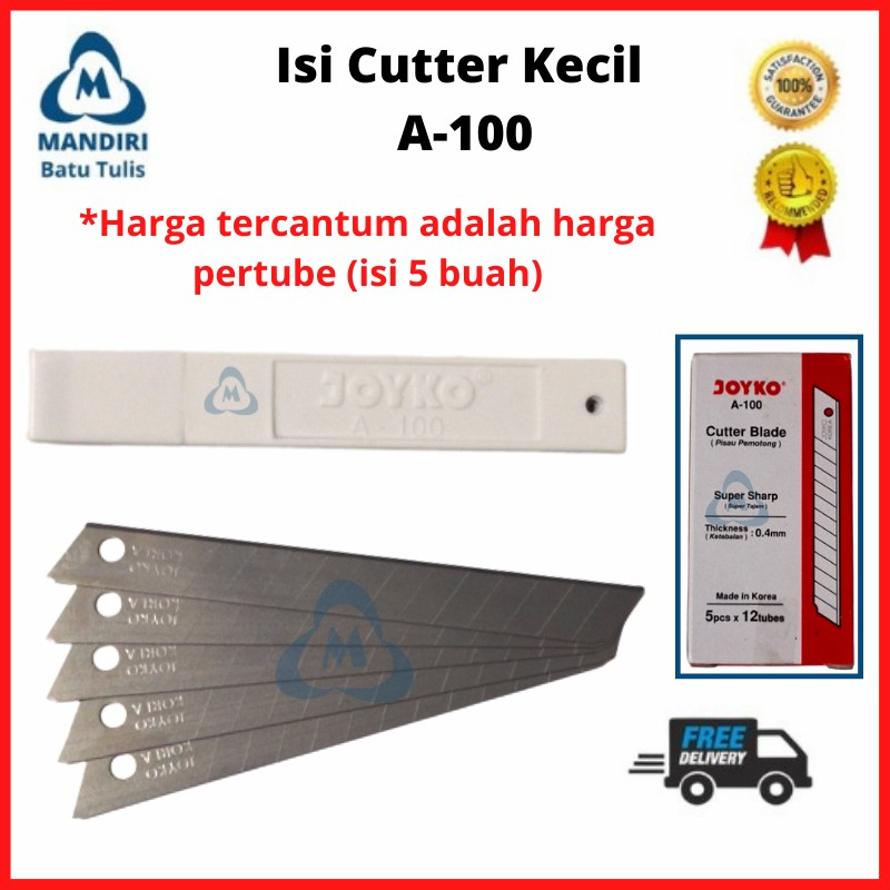 

Isi Cutter Kecil A100 Refill Kater Kecil - Spare Blade mini Isi 5buah