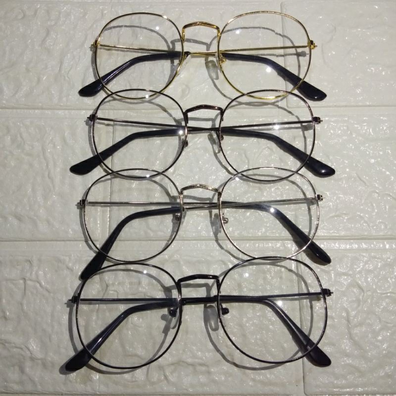 KACAMATA WANITA PRIA OVAL KOREA