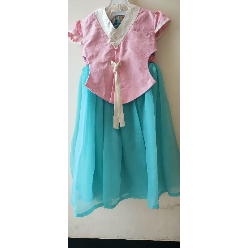 Dress anak hanbok Korea batik (preloved)