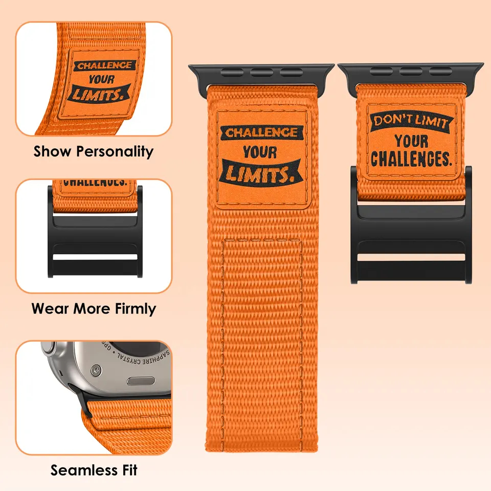 Velcro Nylon Strap iWatch Smartwatch Series 42/44/45/49mm Premium Nylon