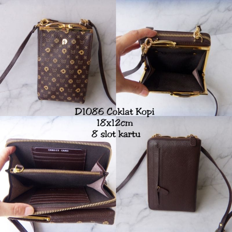 Dompet Kulit Merk Papillon D1086 ORIGINAL | Dompet papilon ori | Dompet Wanita  | Dompet kondangan w