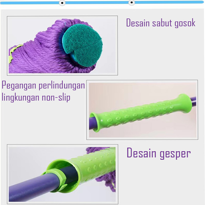 LuxuryParty TB-4 Alat Pel Peras Putar / Magic Twist Mop Murah &amp; Berkualitas