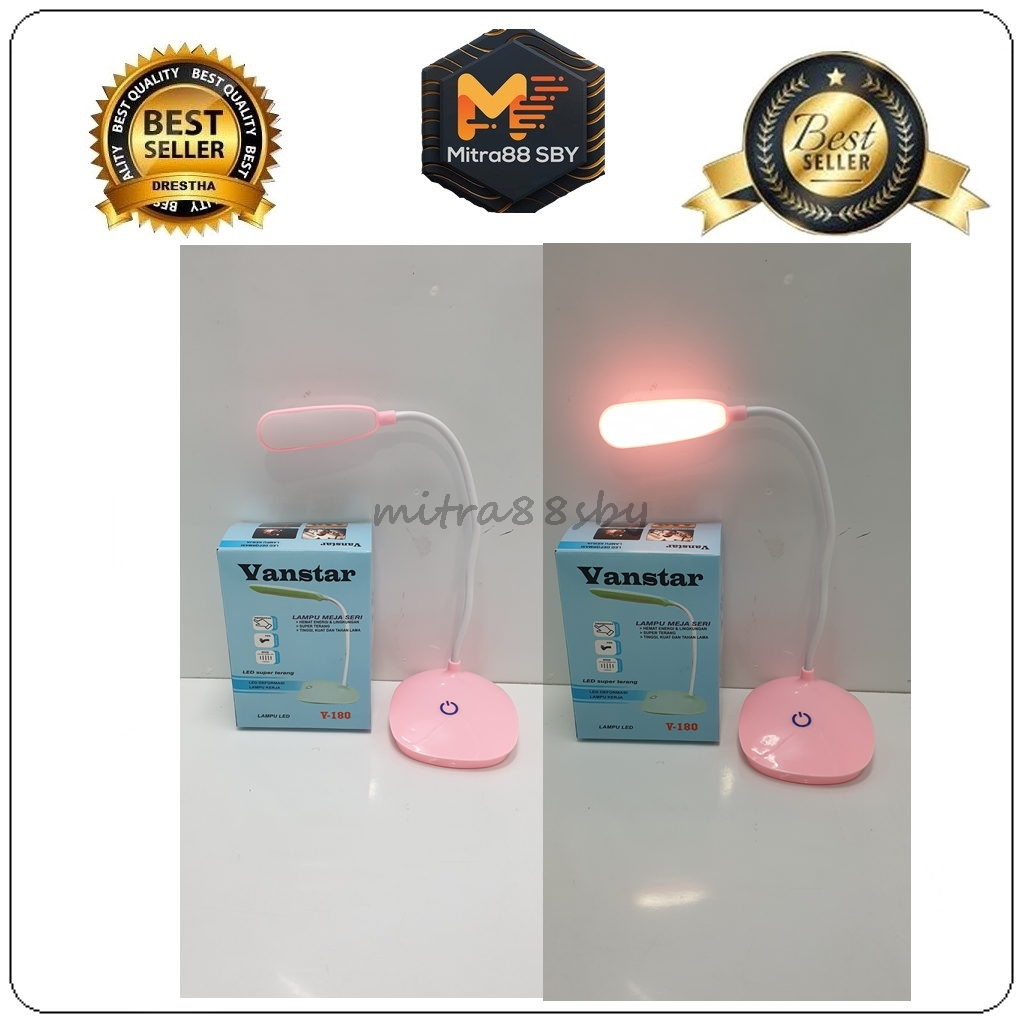 Mitra88sby Lampu Meja Lampu Belajar 14 LED 3 Mode sentuh model 2