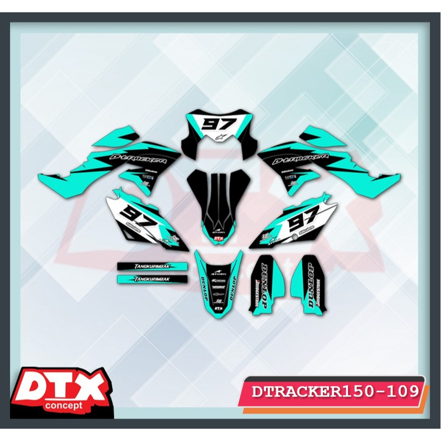 Decal dtracker full body decal dtracker decal dtracker supermoto stiker motor dtracker stiker motor 