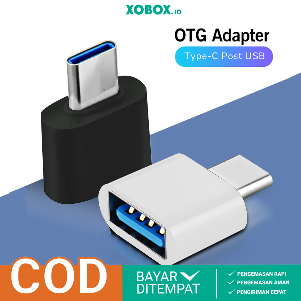 OTG MINI persegi USB Type C Port Konektor Non Cable USB Murah AH012 - XOBOX