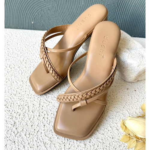 DUSHI Winie heels - Sendal tali wanita hak tahu