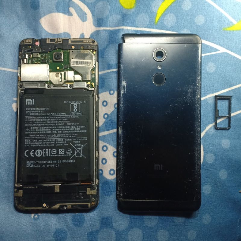 Sparepart Xiaomi Redmi 5 Baterai Kamera PCB Cas Finger print