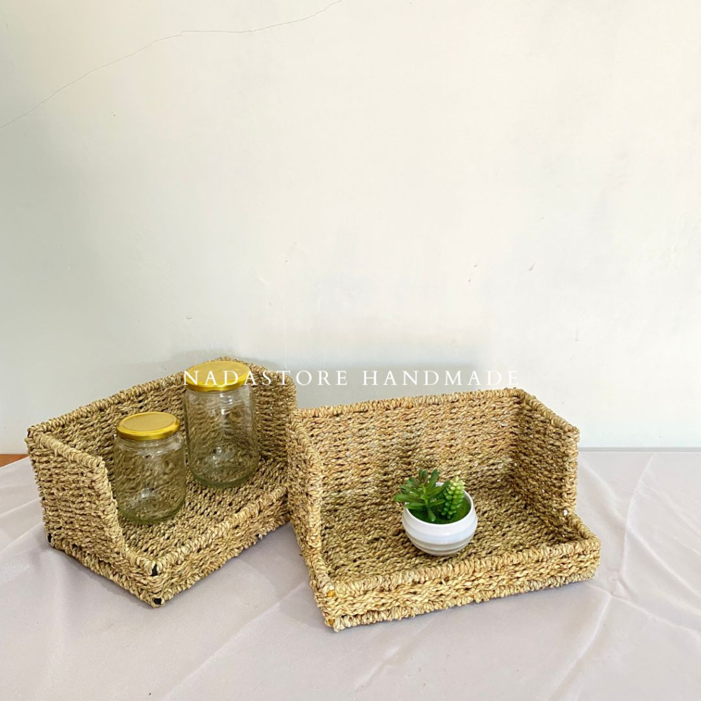 Keranjang Bumbu/ Hand Woven Organizing , Rak Bumbu , Laci Bumbu , Drawer serbaguna Handmade