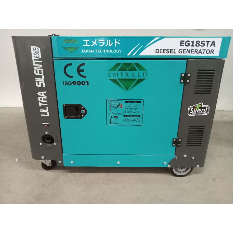 Genset Emerald Silent Diesel 15 KVA Type EG18STA 1Phase Japan Tech