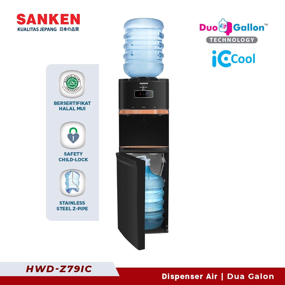 Sanken Dispenser Duo Galon Bawah Atas HWD-Z79IC Xatria Pro Series