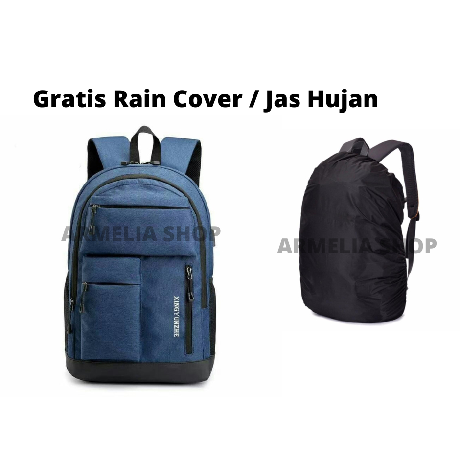 Tas sekolah anak laki laki astronot tas ransel untuk anak SD SMP SMA FREE raincover untuk tas