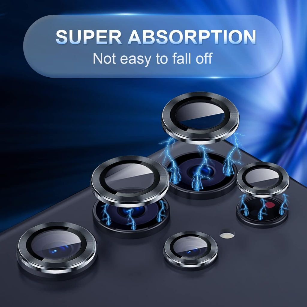 Ring Lensa Camera Protector For Samsung S23 Ultra S23+ Plus S23 Tempered Glass Pelindung Kamera