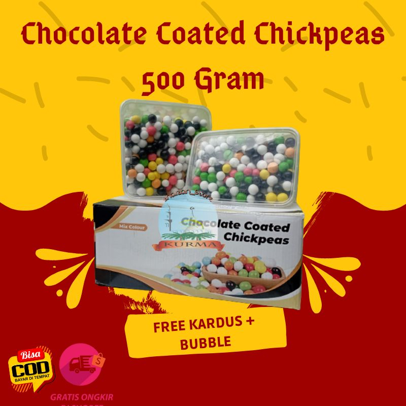 

Coklat Chocolate Coated Chickpeas 500 Gram || Chocolate Coated Chickpeas || Coklat Chacha || Coklat Kacang || Oleh Oleh Haji Umroh