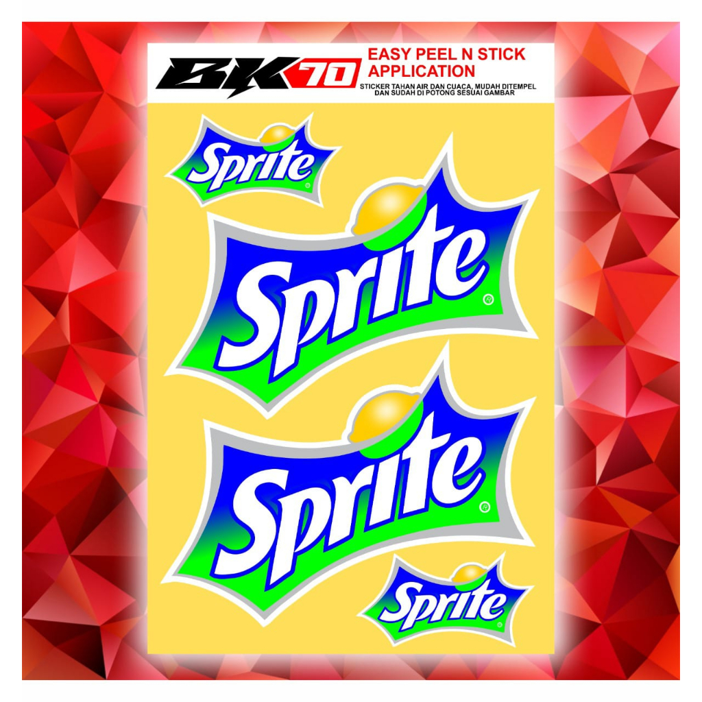 Stiker logo printing variasi motor matic satu set sprit keren
