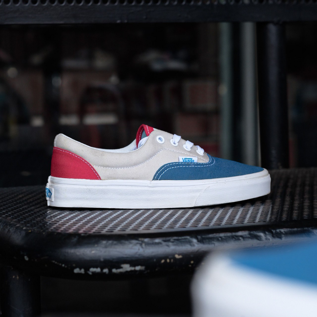 VANS ERA 1966 BLUE GREY RED ORIGINAL 100%