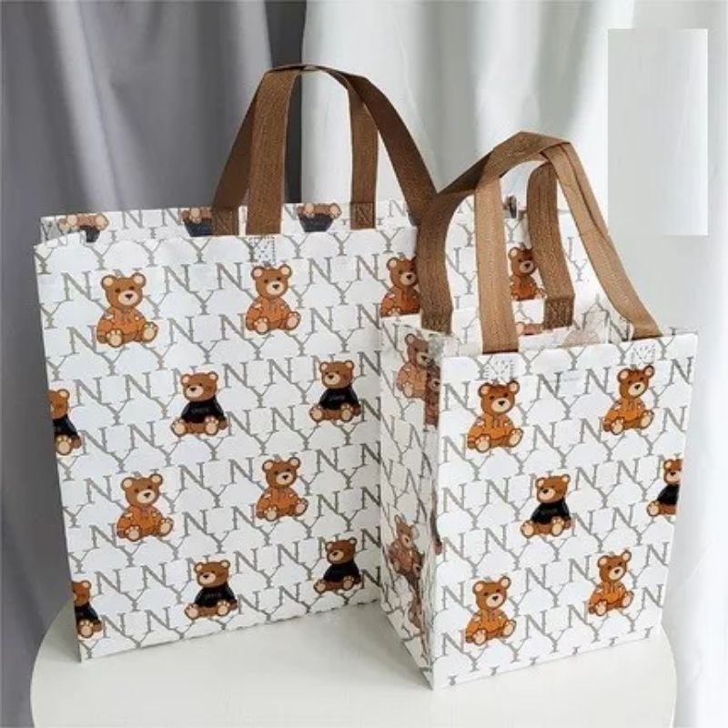 PAPER BAG KAIN MOTIF PREMIUM 47x37x10 CM || GOODIE BAG HAMPERS BESAR XXL