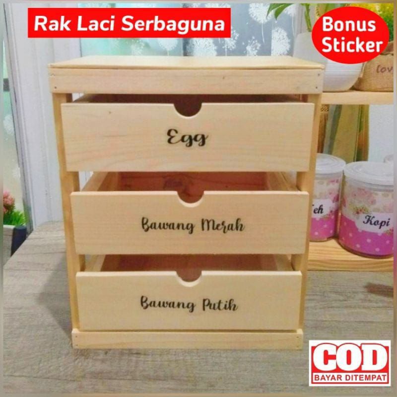 Rak Bawang dan Bumbu dapur Serbaguna Estentik