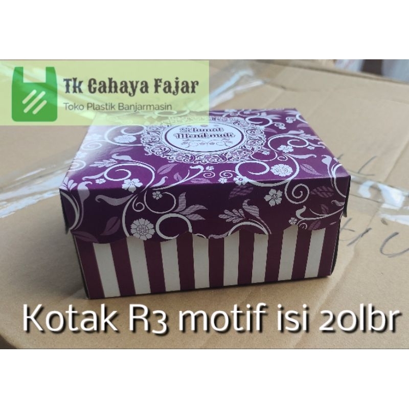 

Dos Kue Kotak R3 Motif isi 20lembar