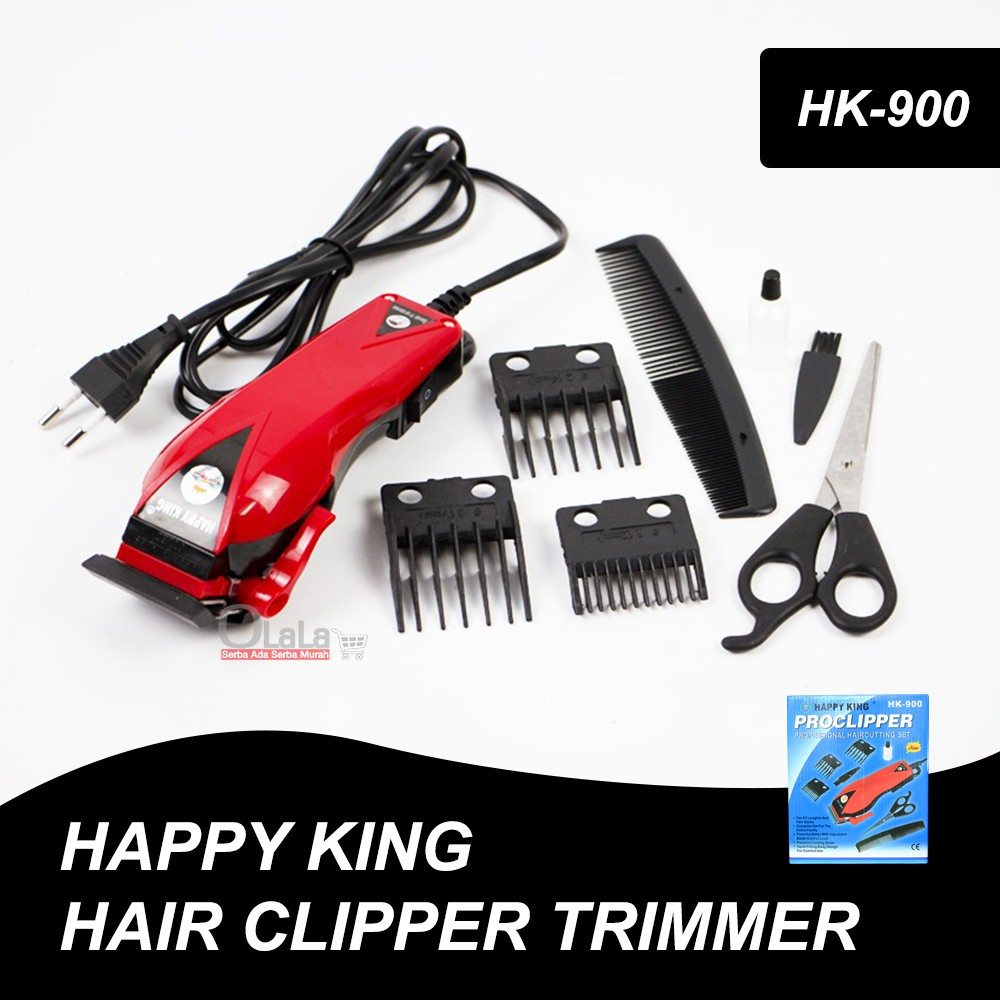 Mesin Cukur Listrik Happy King HK 900 Sistem Charger Alat Cukur Potong Rambut Jenggot Kumis