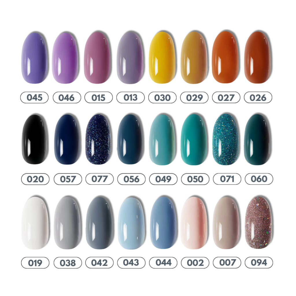 MSY Paket Kutek Gel UV LED 15ml/Nail Gel Set Polish 24 Warna Free 3pcs FungsiCoat/Multiwarna Soft Colour Gel Polish