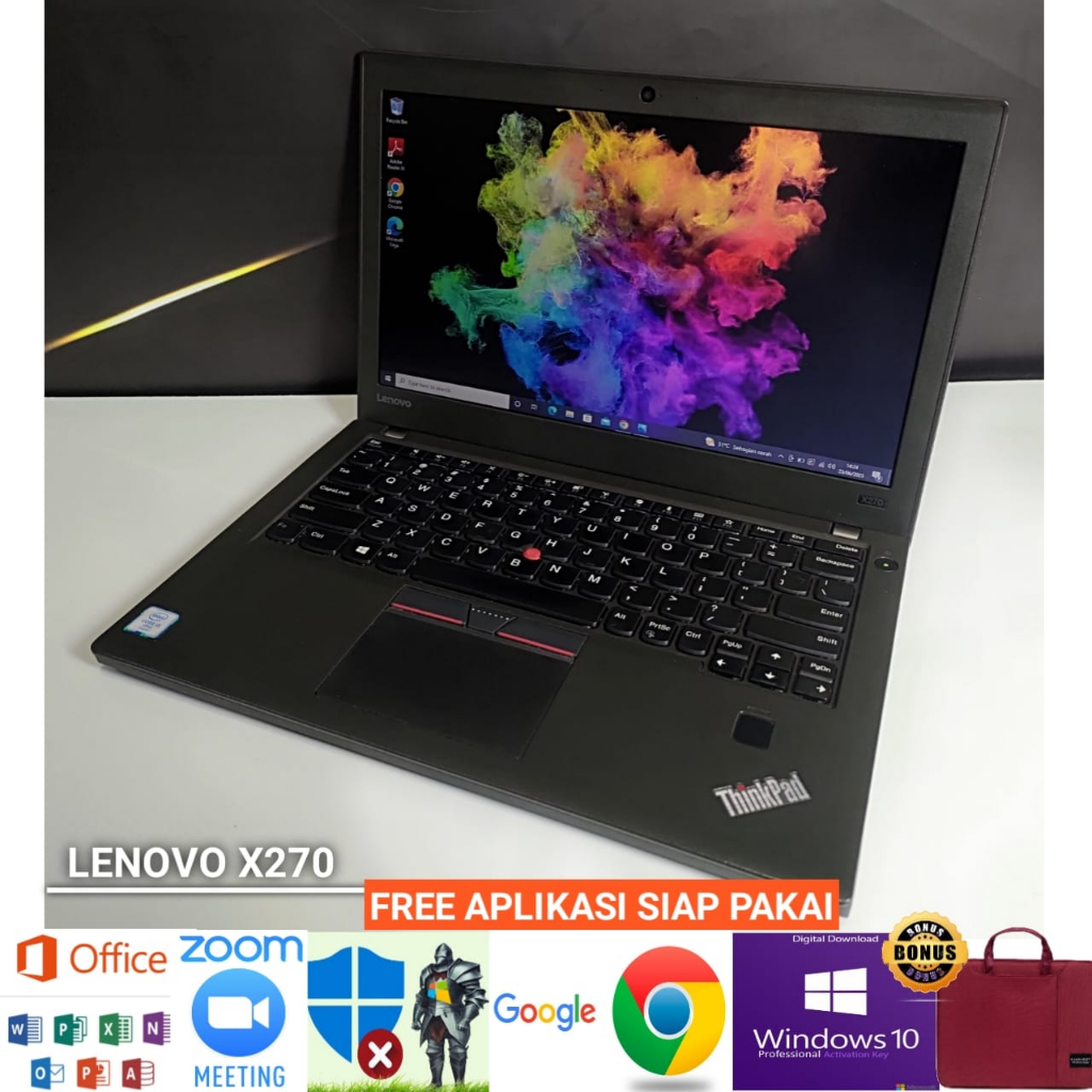 Laptop Lenovo X270 core i5 gen 6 Ram 8gb SSD 256gb - windows 10