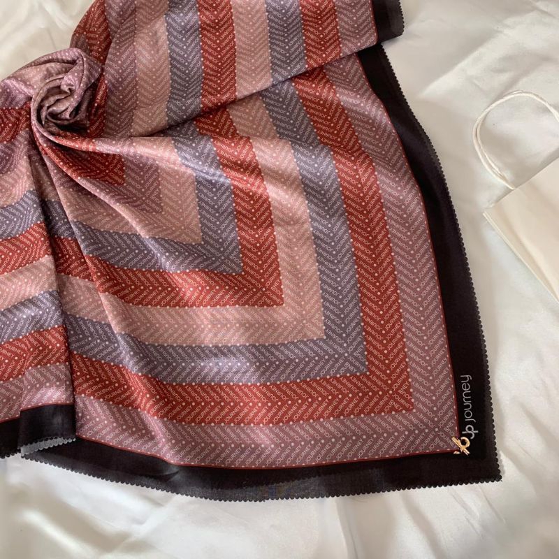 JOURNEY HIJAB/JOURNEY SCARVES/KERUDUNG JOURNEY/JOURNEY ORIGINAL MOTIF AMARA PLAT