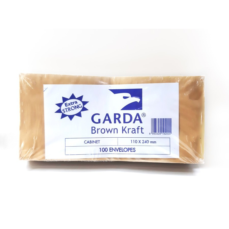 

Amplop Coklat Polos Kabinet / Amplop Coklat Gaji, isi 100 lembar GARDA