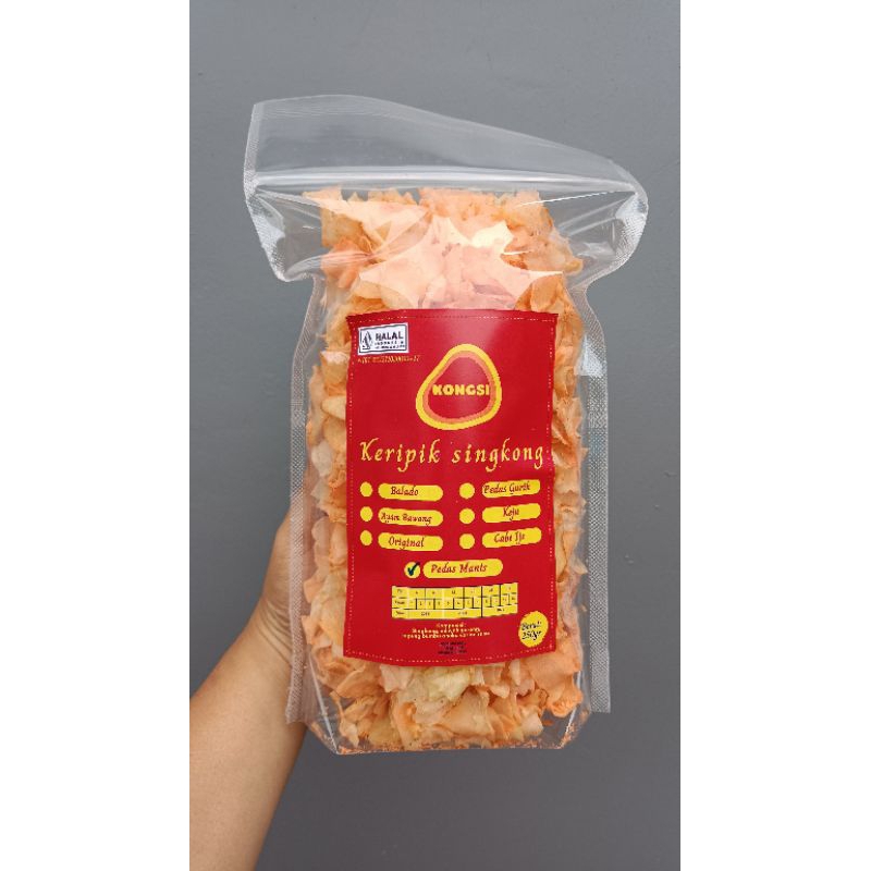 

KONGSI Keripik Singkong PEDAS MANIS 250 g