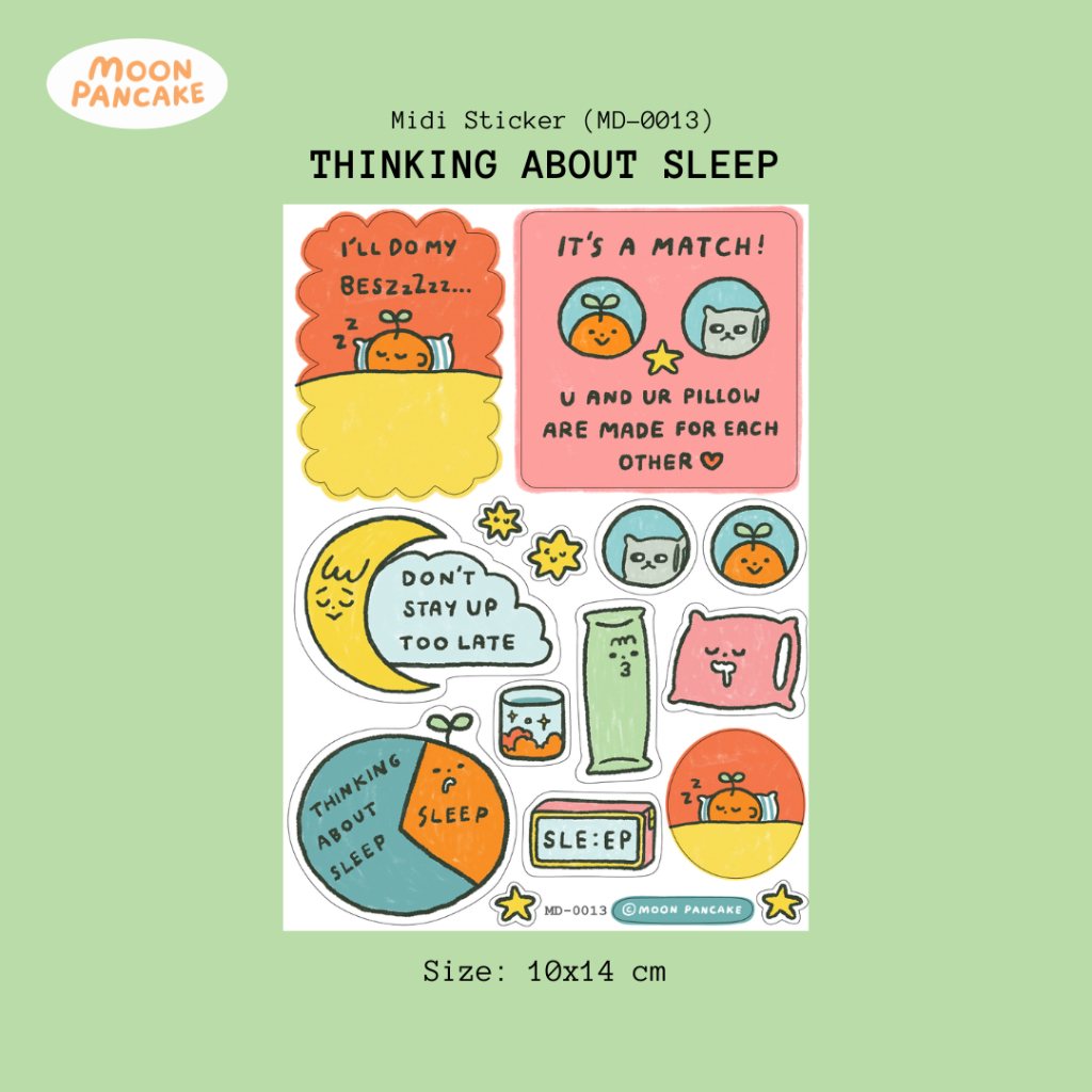 

Moon Pancake Midi Sticker - Thinking About Sleep Series